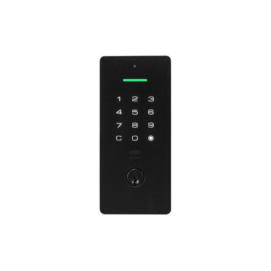Lockwood Secure Touch Keyed Digital Deadbolt - 68mm x 147.7mm - Black Matt - Keyless Entry, Auto-Locking
