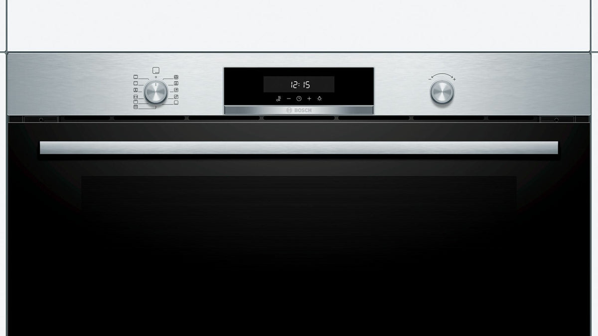 Bosch 90cm Series 6 Pyrolytic Built-In Oven - 112L Stainless Steel - Rapid Heat-Up - VBD578FS0