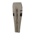 Citeco Women's Khaki Cargo Pant - Cotton Stretch Twill, Size 14