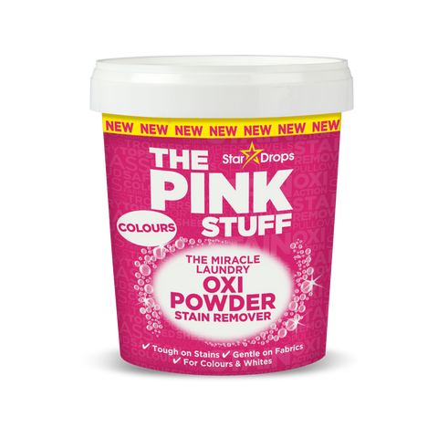 The Pink Stuff Miracle Laundry Oxi Powder Stain Remover - 1kg - 95mm x 145mm - Tough on Stains - Gentle on Fabrics - SuperSaverAU - view 1