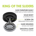 Slipstick Outdoor Screw in Nylon Glide - 32 mm Diameter - Weatherproof - SuperSaverAU - view 4