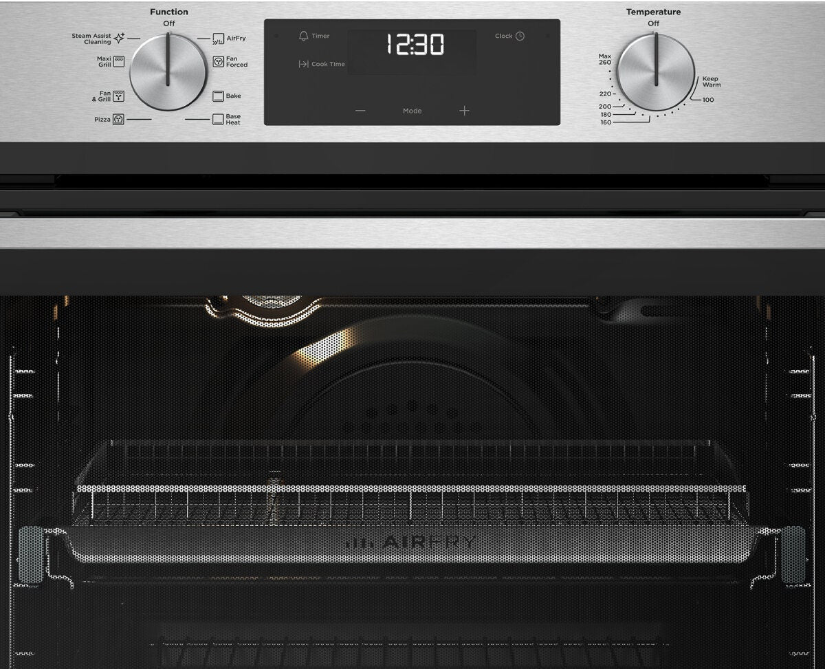 Westinghouse 60cm multi-function oven - AirFry, 80L gross capacity, stainless steel - WVE6516SD
