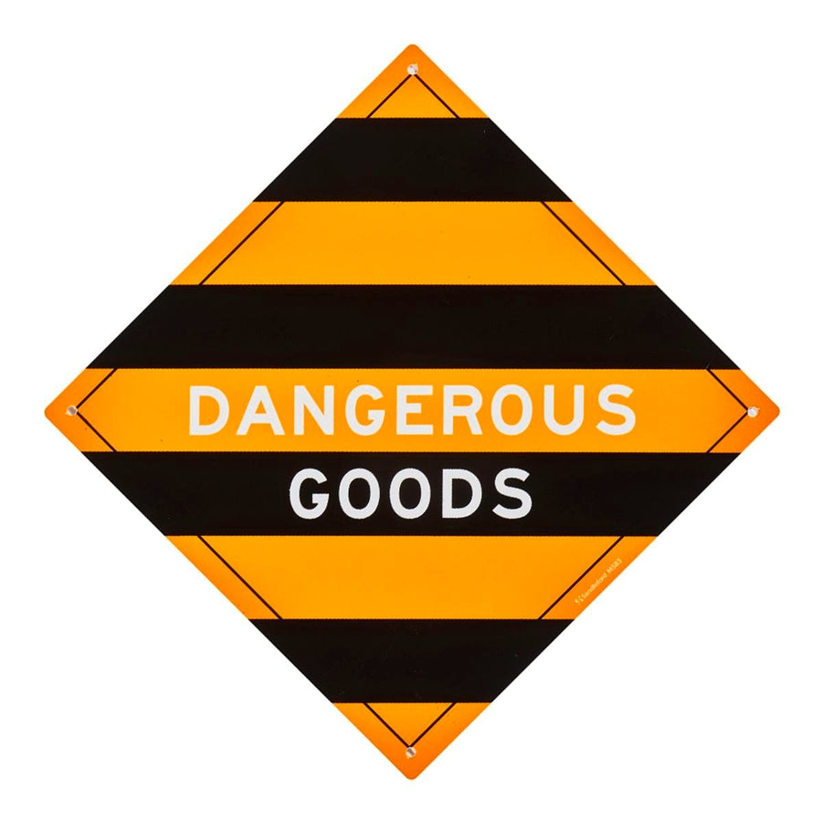 Sandleford Dangerous Goods Sign 270mm x 270mm Polypropylene UV Resistant - SuperSaverAU - view 1