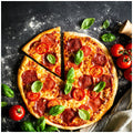 Germanica 14 inch gas pizza oven - 500°C, ceramic stone, foldable legs, gas kit included - GR14GPOV