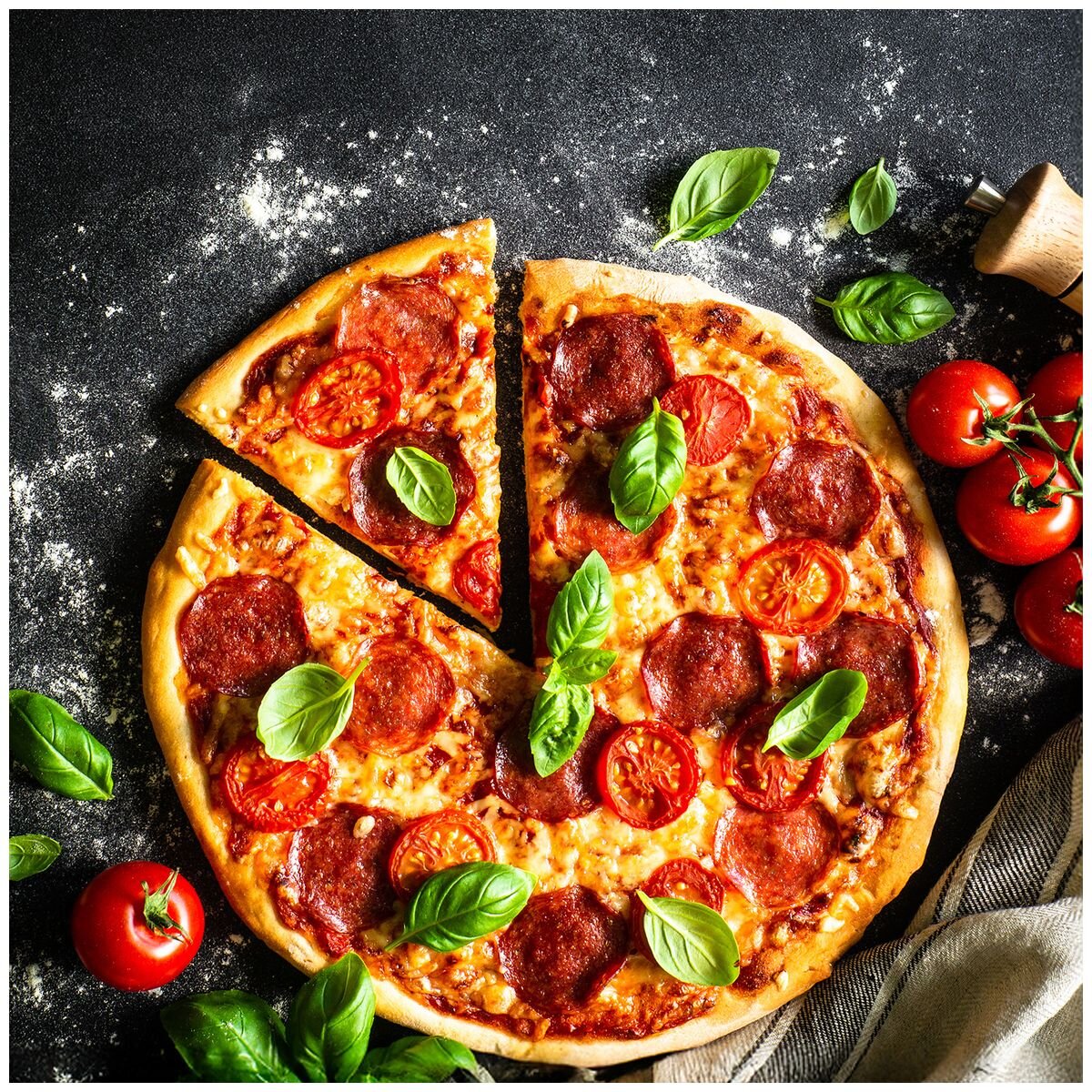 Germanica 14 inch gas pizza oven - 500°C, ceramic stone, foldable legs, gas kit included - GR14GPOV