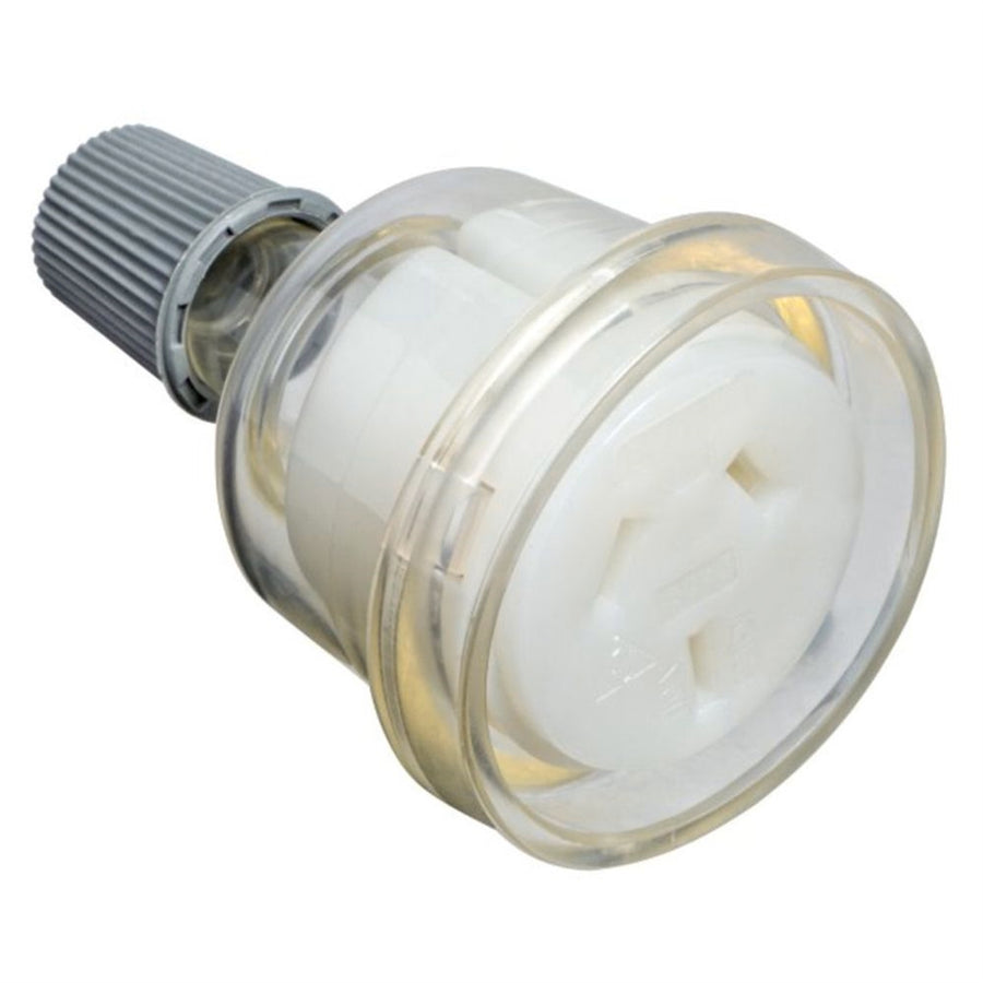 HPM 10A 240V Clear PVC 3 Pin Extension Cord Socket CD7PCL