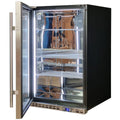 Schmick 164L Bar Fridge - Stainless Steel, Heated Glass Door, Left Hinged, Lockable - SK146L-HD