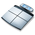 Beurer Diagnostic Bathroom Scale - Silver - Body Fat, Water, Muscle and Bone Mass Readings - BF105