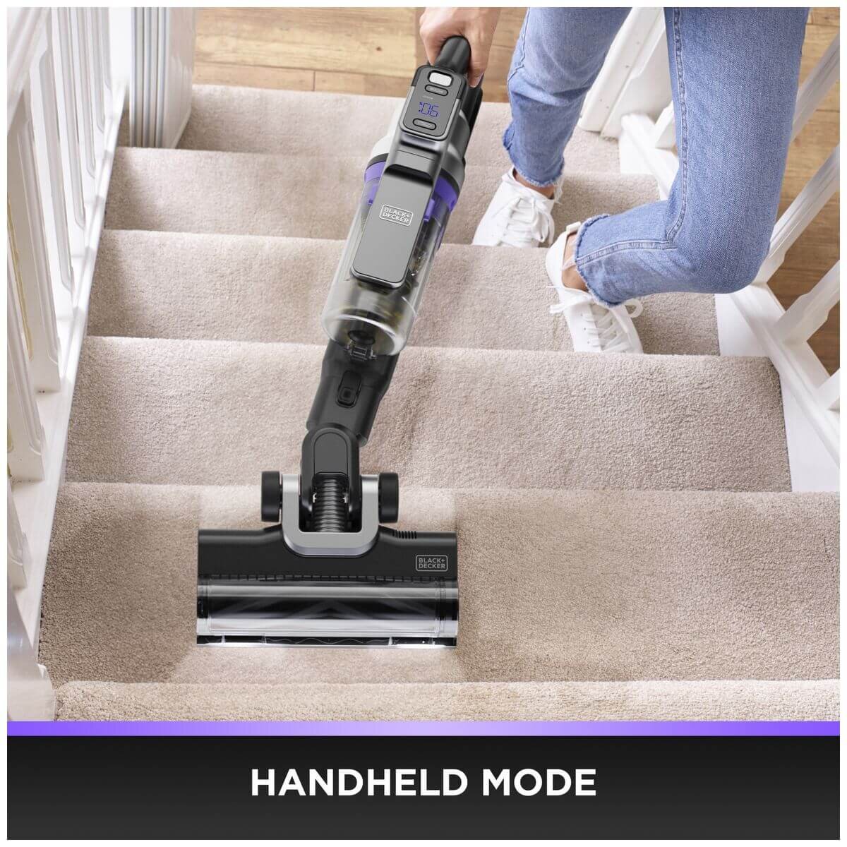 Black & Decker 18V Power Series Premier Pet Stick Vacuum - Up to 55 Minutes Runtime - BSV520BRP-XE