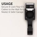 Arlec Lockable EV Charger Cable Holder - Secure Storage - 90mm x 270mm x 85mm - SuperSaverAU - view 3