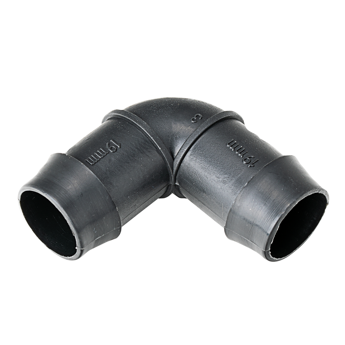 K Rain 19mm Barbed Elbow 10 Pack - Polypropylene - Black - 90-Degree - SuperSaverAU - view 1