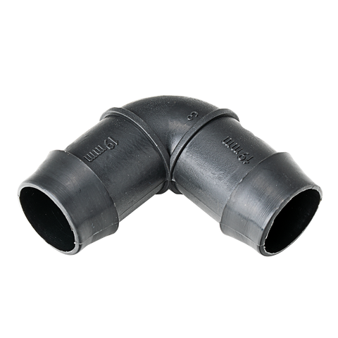 K Rain 19mm Barbed Elbow 10 Pack - Polypropylene - Black - 90-Degree - SuperSaverAU - view 1