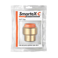 SmarteX-COPPER 20mm Cap, Lead Free Brass Push-Fit End Cap