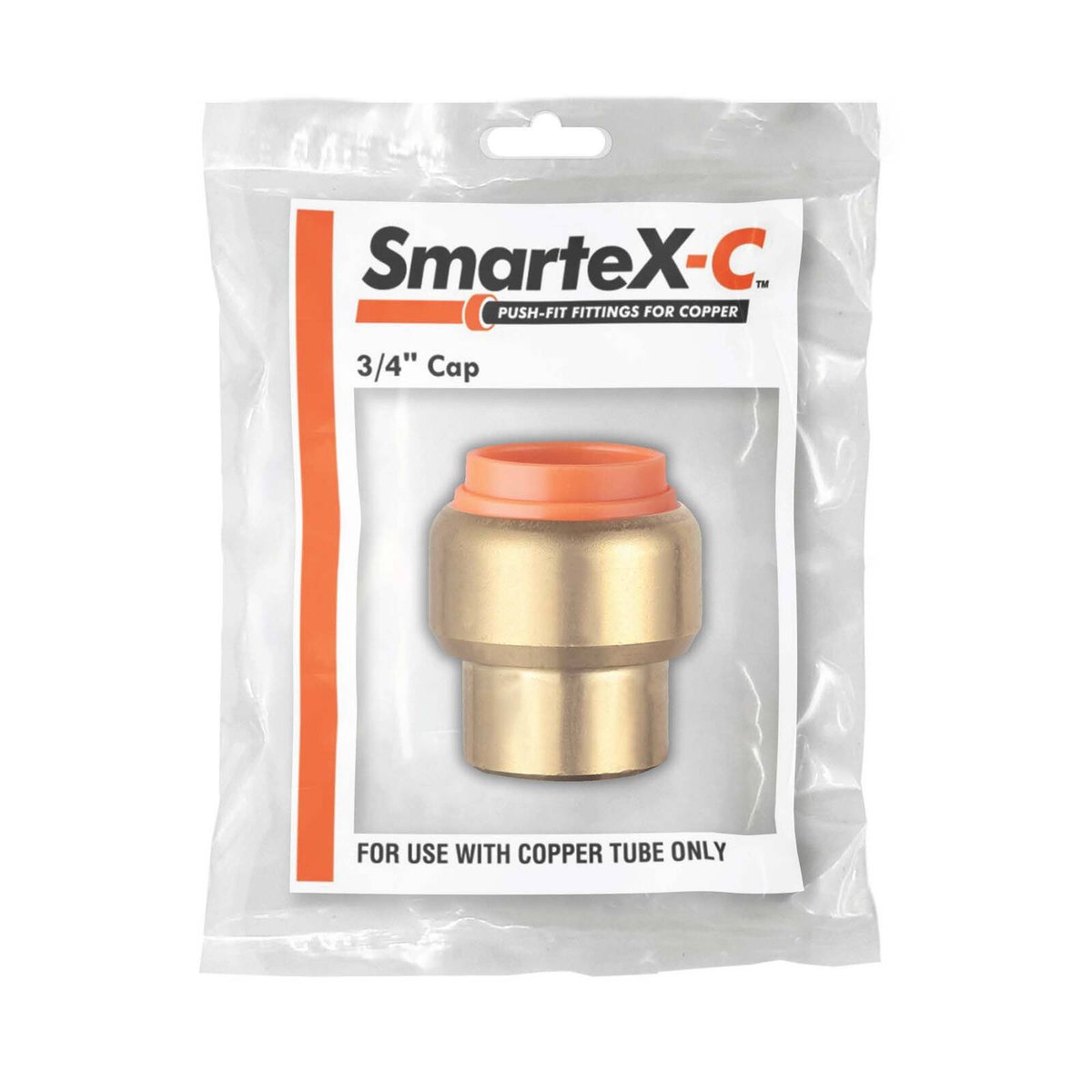Smartex Copper Cap - 20mm - Lead Free Brass - Push-Fit - WaterMark Certified - SuperSaverAU - view 2