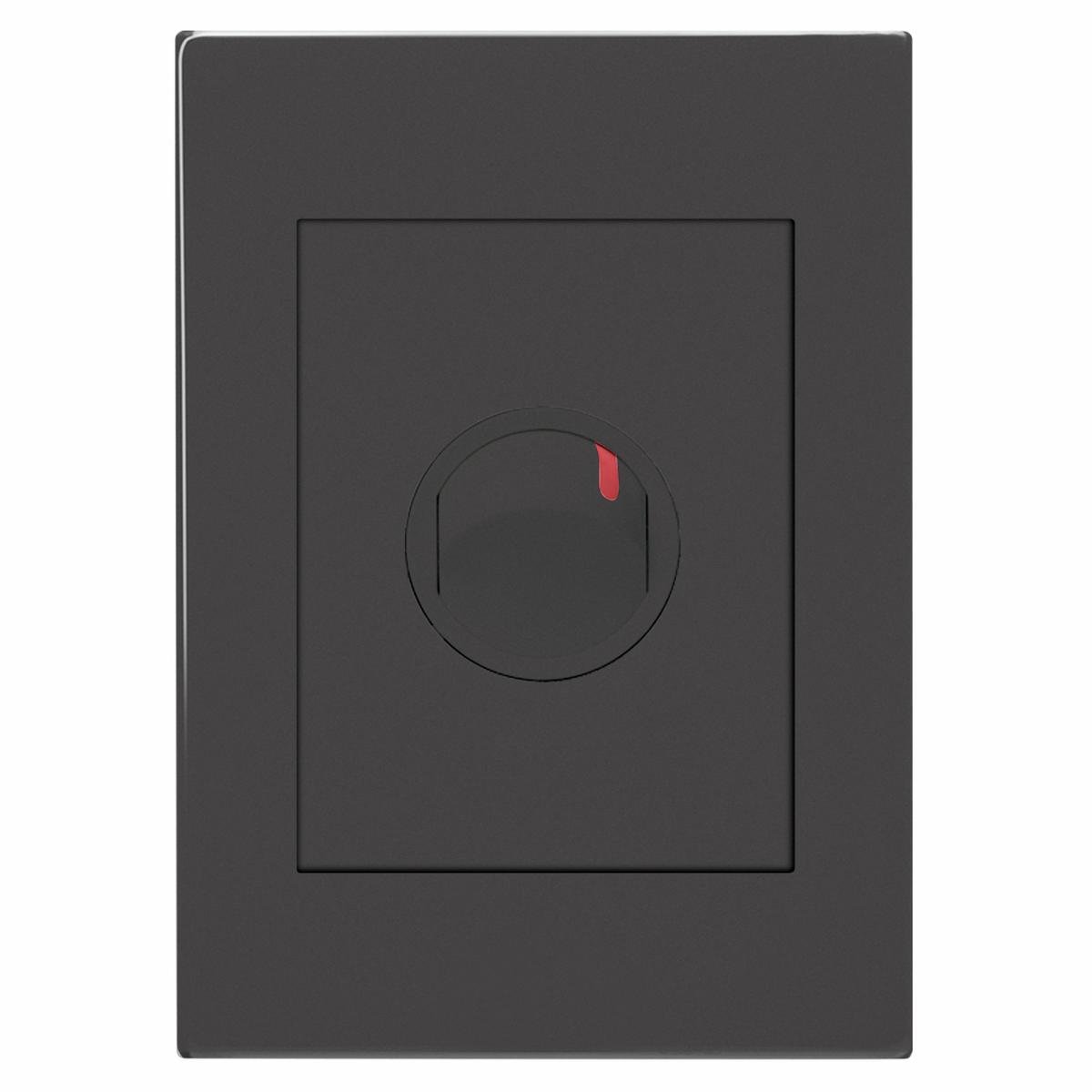 HPM Vivo 1 Gang Double Pole Wall Switch 240V 40A Grey - Easy Installation - SuperSaverAU - view 1