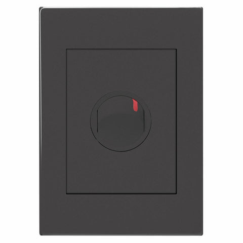 HPM Vivo 1 Gang Double Pole Wall Switch 240V 40A Grey - Easy Installation - SuperSaverAU - view 1