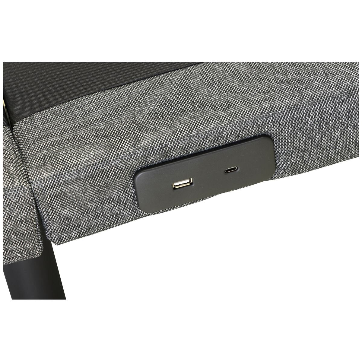 Sealy Ascent Adjustable Bed Base Queen - Dual Massage, Child Lock, SmartGUARD, Charcoal - ASC-ADJ-QUN