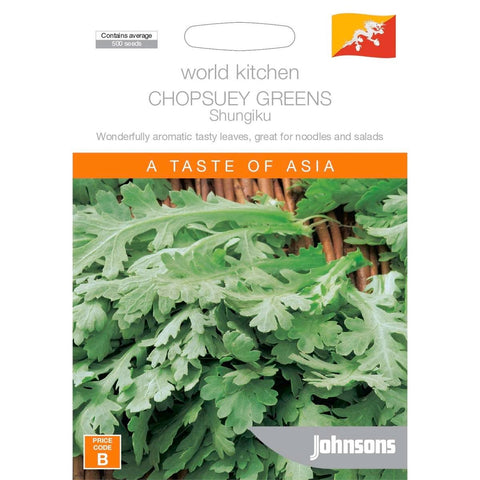 Johnsons World Kitchen Chopsuey Greens - 95mm - Seeds - Edible Plant - SuperSaverAU - view 1