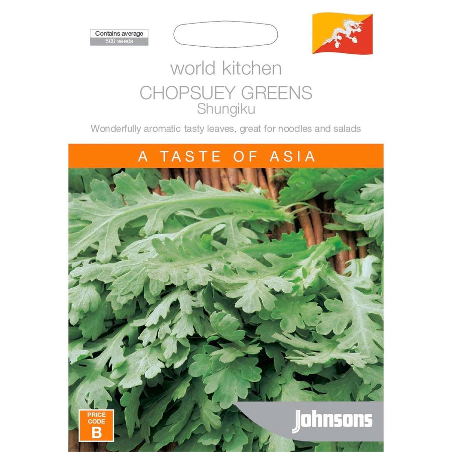 Johnsons World Kitchen Chopsuey Greens - 95mm - Seeds - Edible Plant - SuperSaverAU - view 1