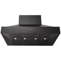Schweigen 120cm BBQ Canopy Rangehood - Black - 2500m³/h Extraction - On-Board Motor - CL8912B