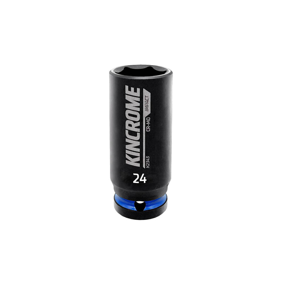 Kincrome 24mm 1/2" Drive Deep Impact Socket, 6 Point Cr-Mo