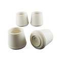 Surface Gard 25mm White Round Rubber Chair Tips 4 Pack - Floor Protection - SuperSaverAU - view 1