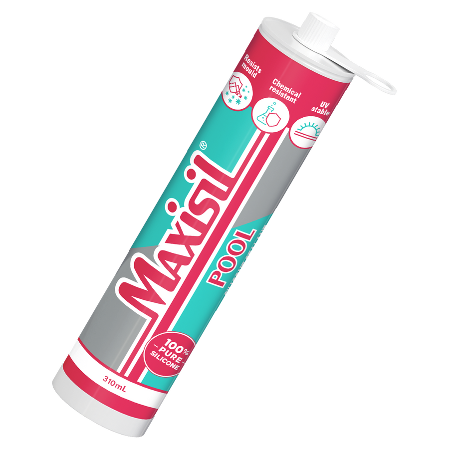 Maxisil 310ml p3 Light Grey Pool Silicone - Neutral Cure Sealant - UV Stable - SuperSaverAU - view 1