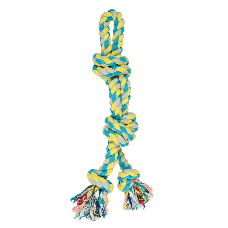 Happy Tails XL Rope Tug Toy - 56cm - Durable Thick Rope for Large Dogs - SuperSaverAU - view 1