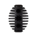 Gladiator 8cm Rugby Dog Toy - Black - Natural Rubber - Dental Care - SuperSaverAU - view 1
