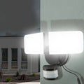 Arlec Solar Hybrid Powered Ketupa Twin Head Security Floodlight 1000 Lumens - Black - Weather Resistant - SuperSaverAU - view 5