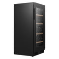 Hisense 108 Bottle Dual Zone Wine Cabinet - Black Glass - Triple Glazed - Frost Free - HRWC108B
