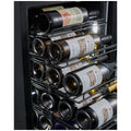Little Cave 22 Bottle Label View Single Zone Compressor Wine Fridge - Black, UV-Resistant Door - LCLV22SB