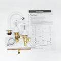 Shaw & Mason White Basin Set - Brass, 9L/min WELS 3 Star