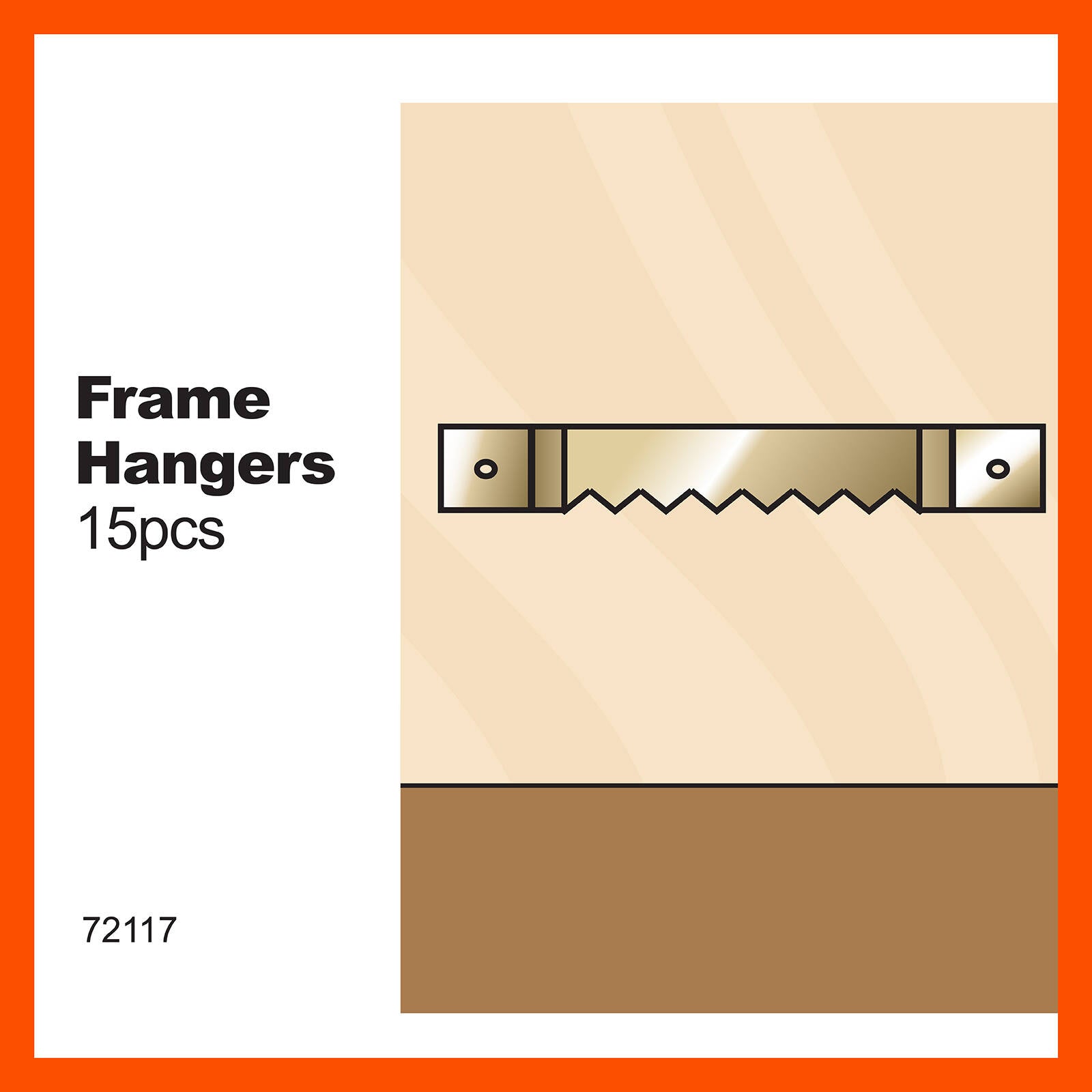 Everhang Brass Plated Steel Picture Hanging Frame Claw - 15 Pack