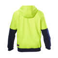 Hard Yakka Hi Vis Hoodie XL - Yellow Navy - Brushed Fleece - Pockets - SuperSaverAU - view 4