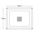 Brilliant Ranger III 20W LED Flood Light Weather-Resistant Outdoor Grey 20862/08