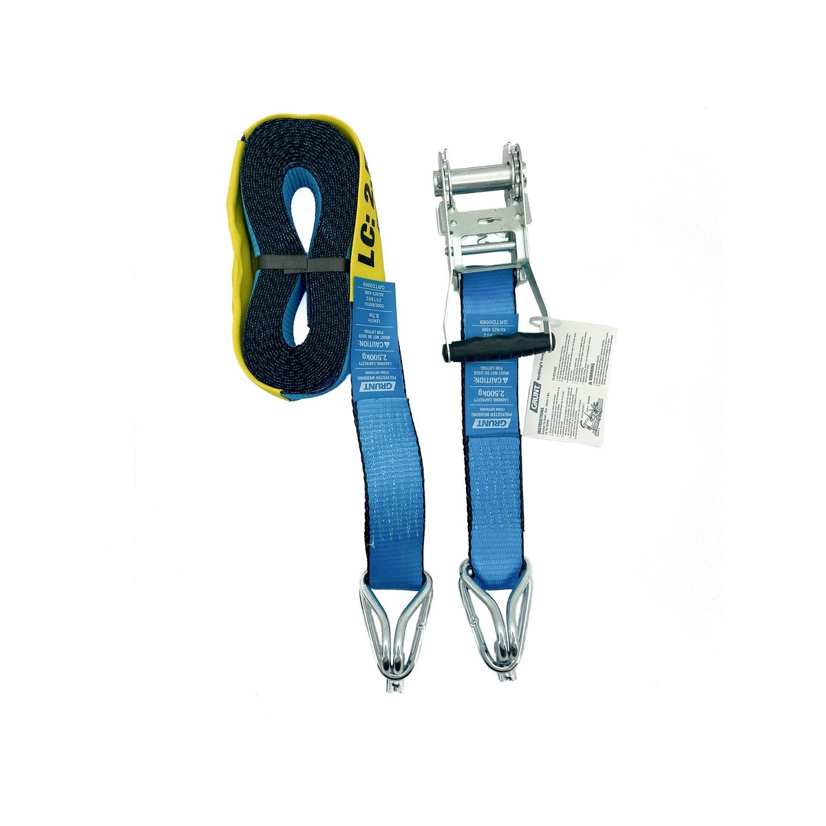 Grunt Ratchet Tie Down 50mm x 9m Polyester Secure Load 2500kg - SuperSaverAU - view 2