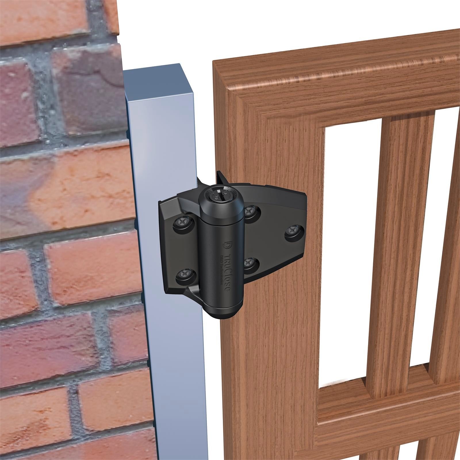 TruClose Adjustable Self-Closing Safety Gate Hinges, Engineered Polymer & Stainless Steel
