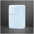 Smeg 50s Retro Style Happy 135L bar fridge - right hinge, pale blue, 6 star energy rating - FAB10HRPB6