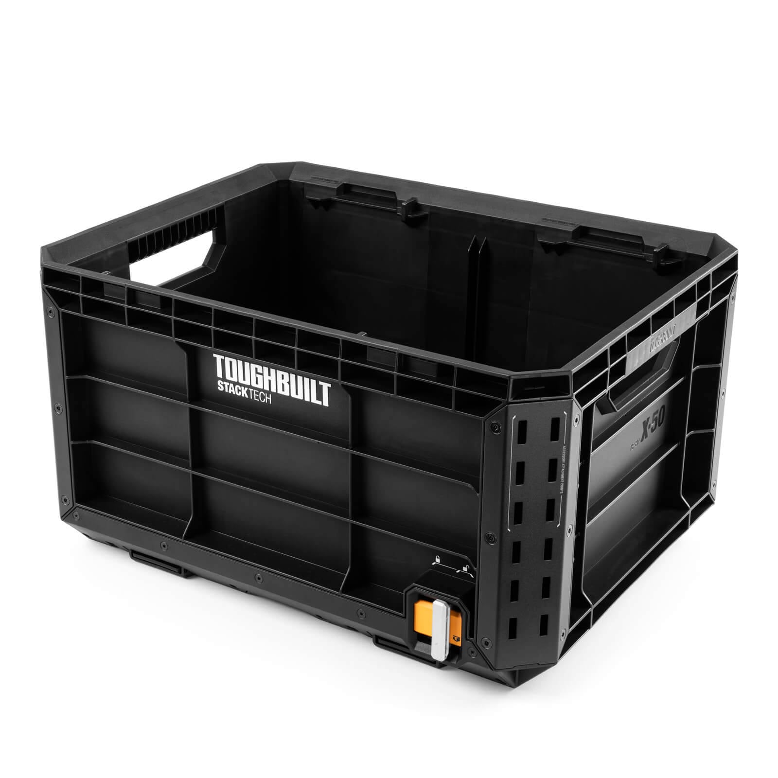 ToughBuilt StackTech Tool Crate with Auto-Locking Mechanism