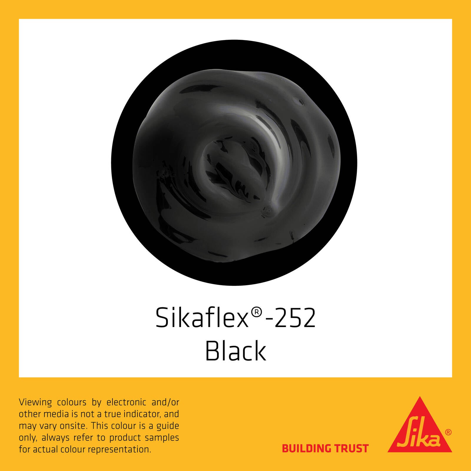 Sika 310ml Black Sikaflex-221 Multi-Purpose Adhesive Sealant, Polyurethane
