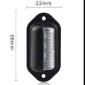 6 LED Number Plate Lights for Trucks, Trailers and Caravans, Pack of 2 - view 3