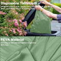 6 Pack Green Disposable Tablecloths - 274 x 137 cm - view 5