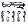 6 Pairs Wayfarer Frame Magnifying Reading Glasses for Men and Women - +2.00 Strength