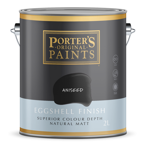 Porter S Washable Paint - 2L - Aniseed - Eggshell Finish - 162mm x 156mm x 141mm - SuperSaverAU - view 1