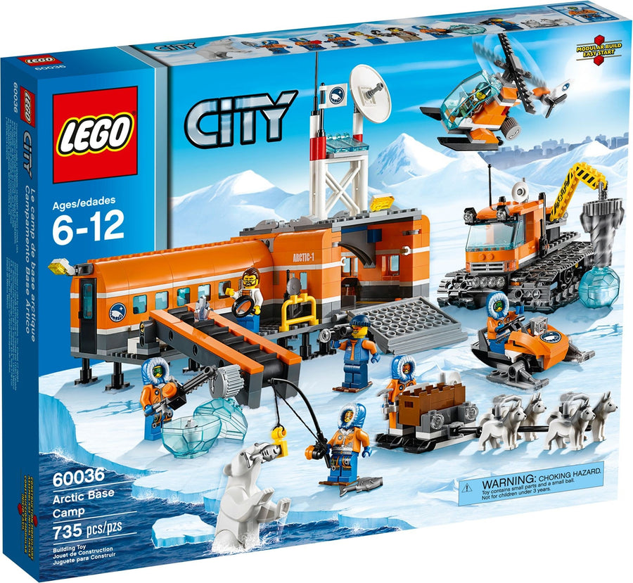 LEGO 60036 Arctic Base Camp - Exploration Vehicle, Helicopter & Huskies - SuperSaverAU - view 1
