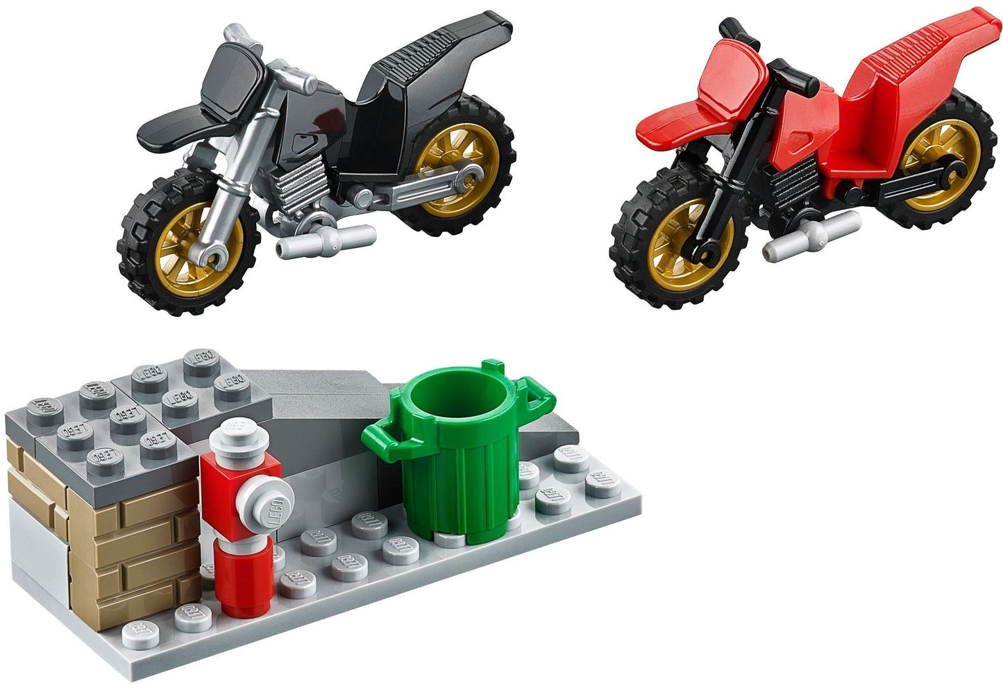 LEGO 60042 High-Speed Police Chase Car & Motorcycle Set