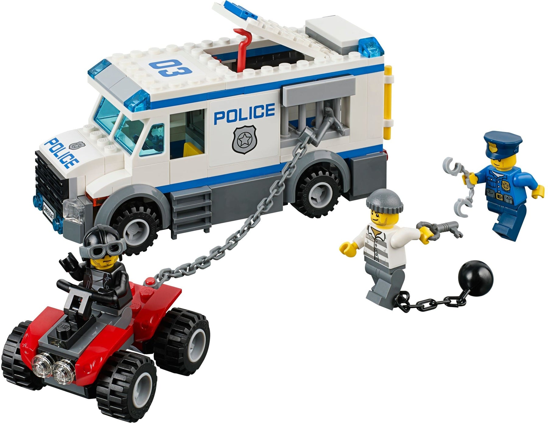 LEGO 60043 Police Prisoner Transport Truck - SuperSaverAU - view 2