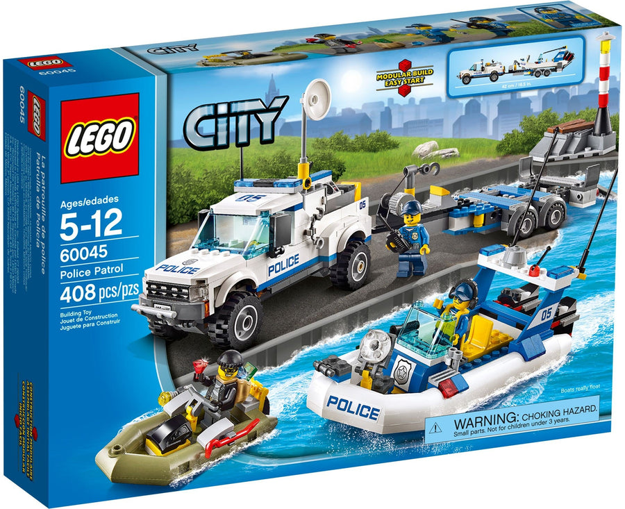 LEGO 60045 Police Patrol Speedboat Chase - SuperSaverAU - view 1