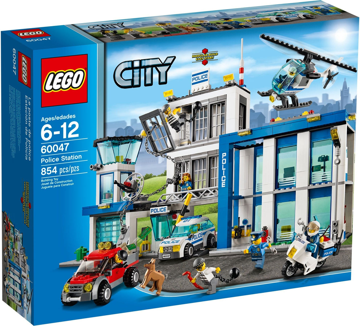 LEGO 60047 Police Station - Jailbreak! Helicopter & Crook's Tow Truck